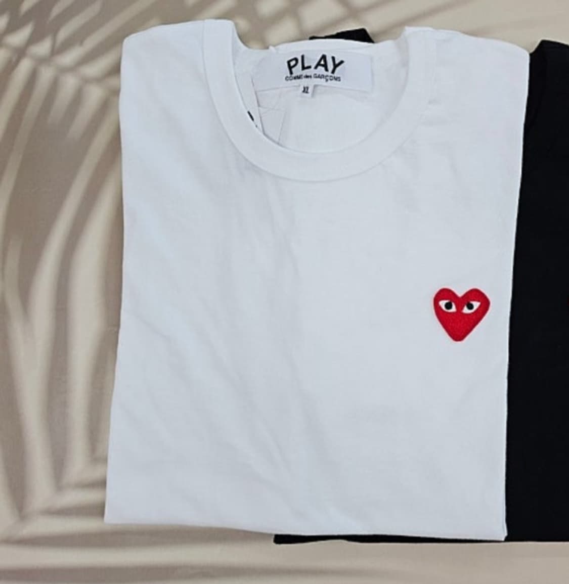 꼼데 반팔티 화이트 남여공용 상품이미지2