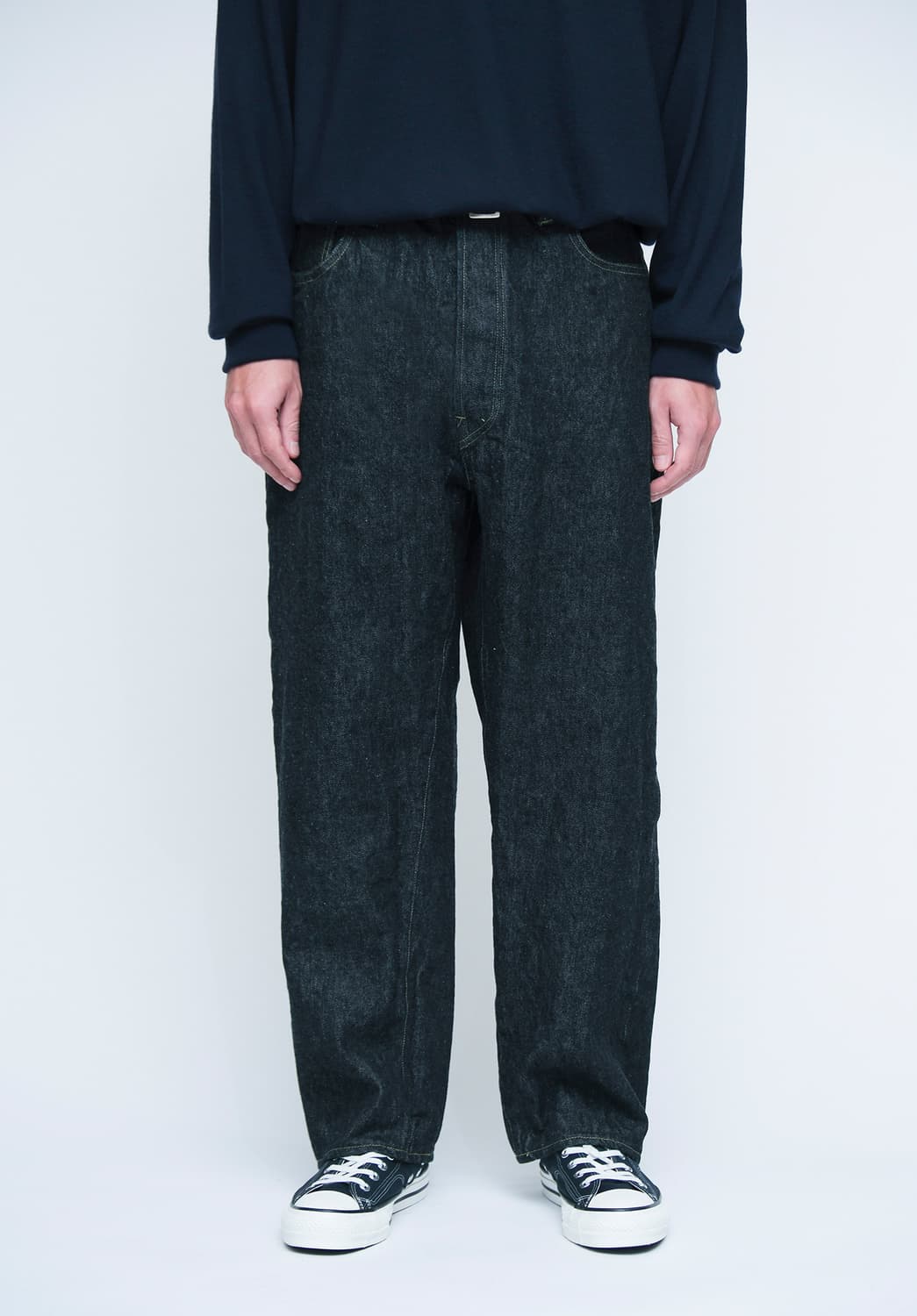 아프레쎄 26ss 워시드 데님 와이드 팬츠 34/30 상품이미지2