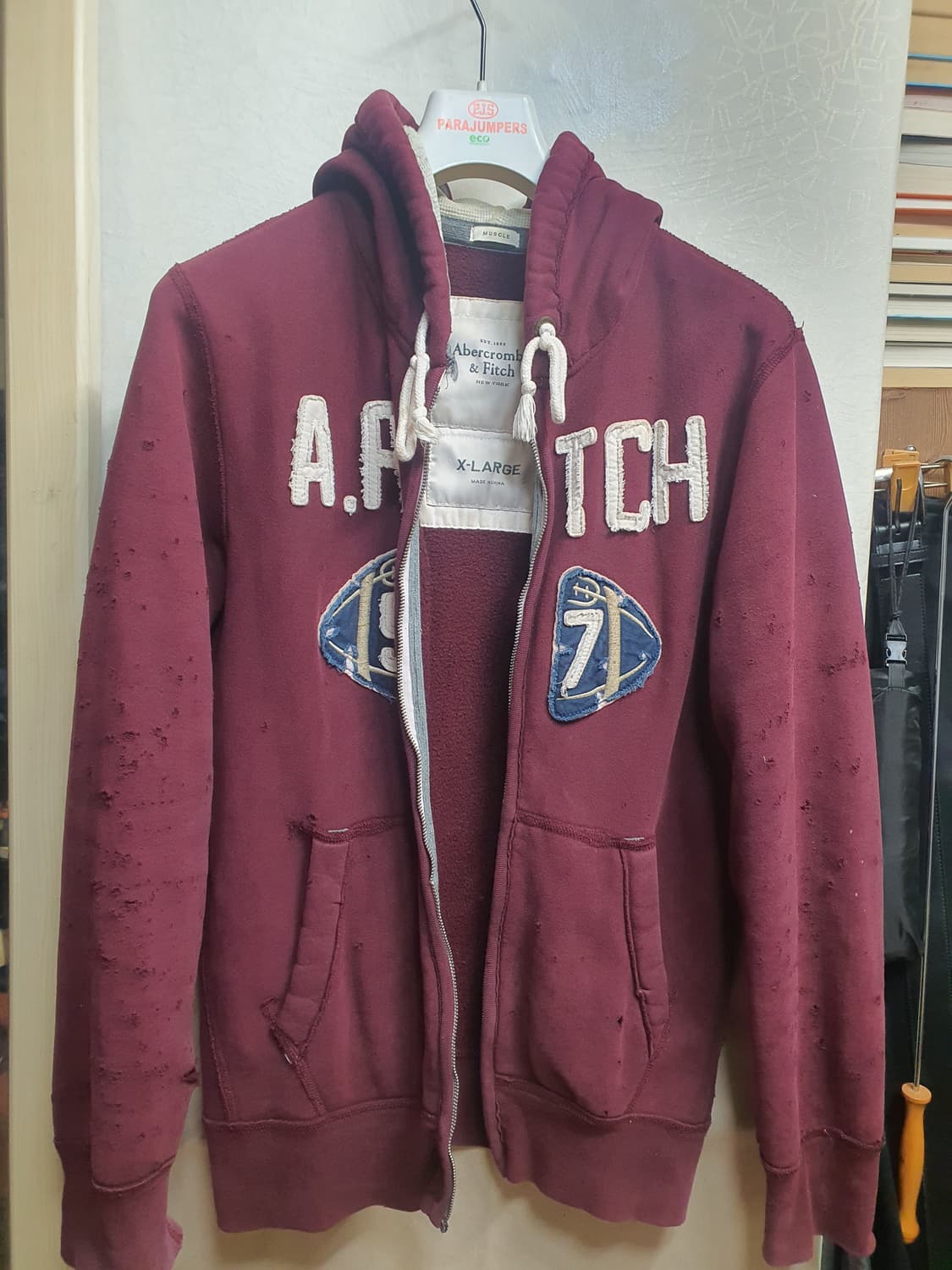 아베크롬비 빈티지 데미지 후드집업  상품이미지10