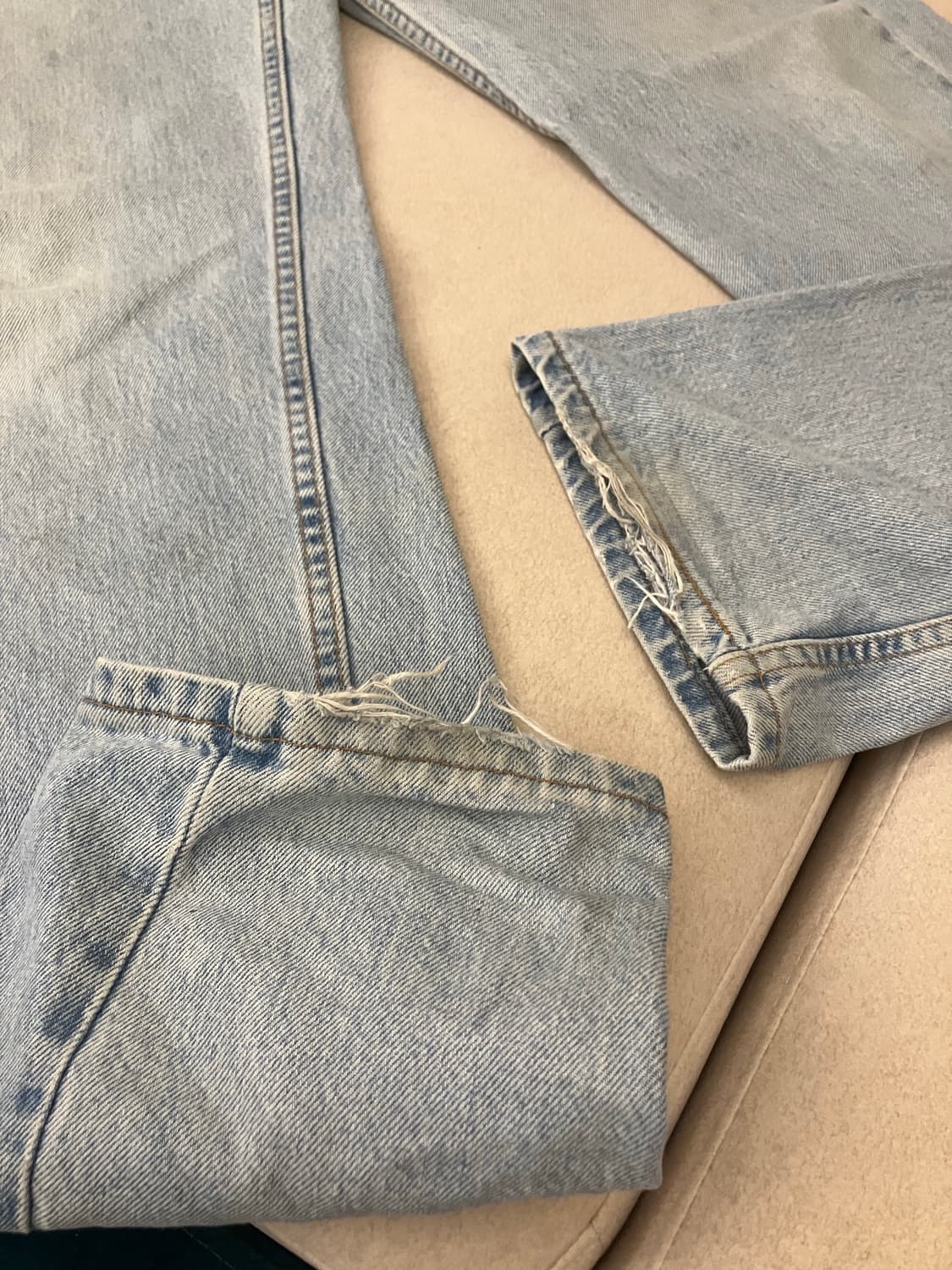 90s Levi’s 550 sky blue jeans (USA) 상품이미지3