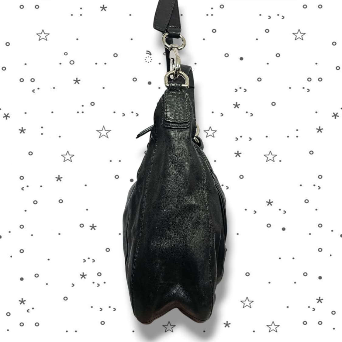 COACH 코치 크리스틴 레더 라운드 사첼백 상품이미지5