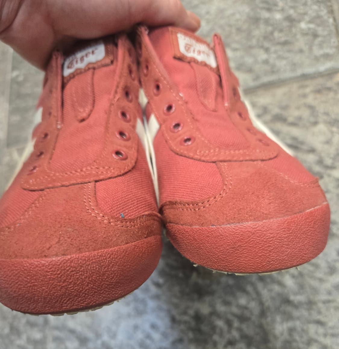 오니츠카타이거 슬립온 레드 스니커즈 상품이미지7