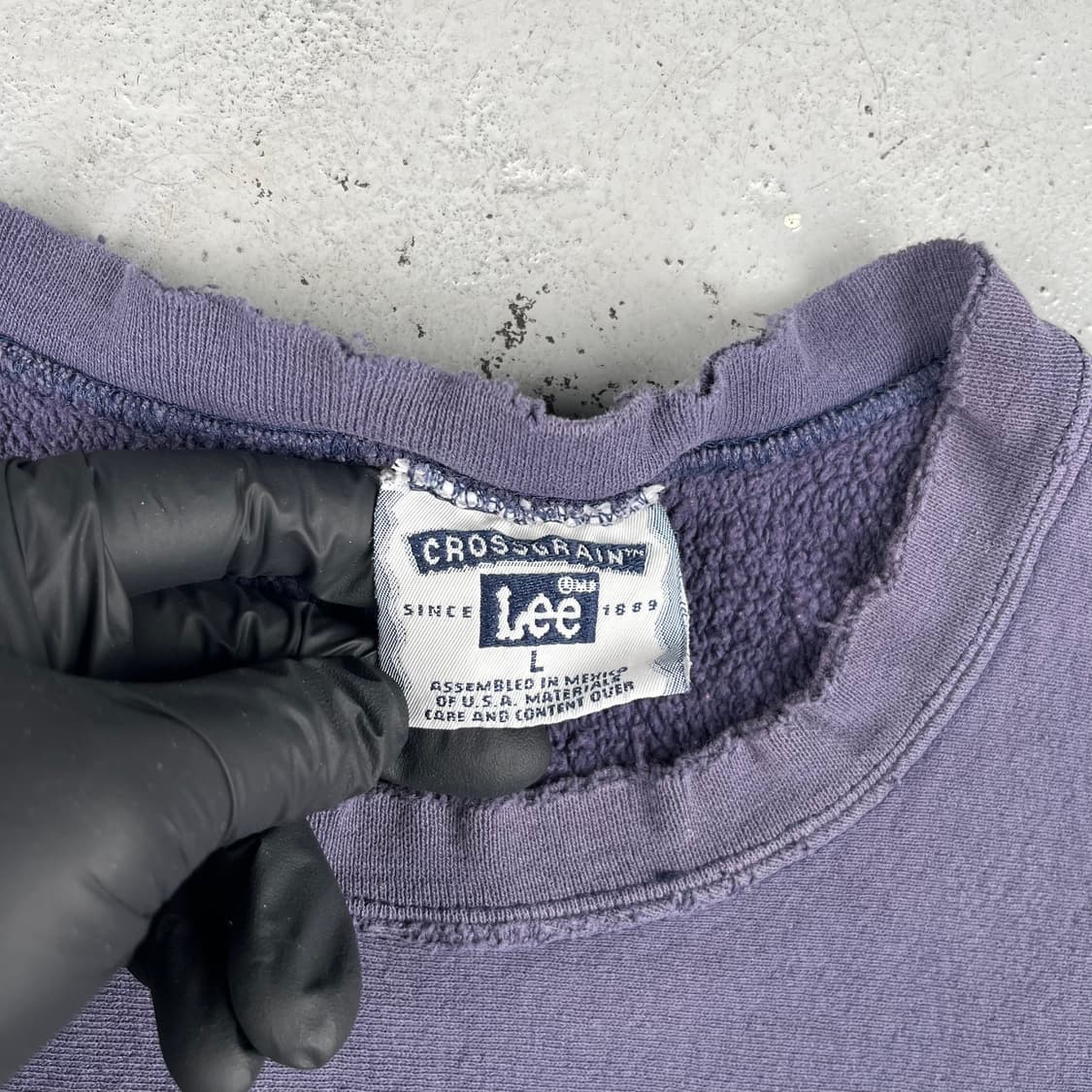 Lee Best 디스트레스드 리버스위브 크루넥 상품이미지3