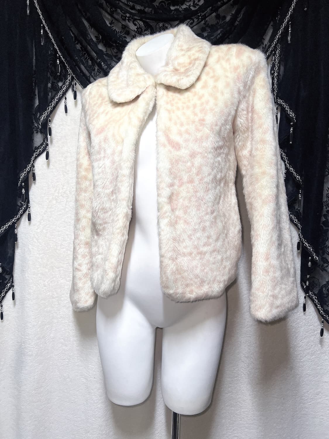 리즈리사 호피 밤비 레오파드 퍼자켓 코트 라떼갸루 로맨틱 로걀 핀터 히메 상품이미지4