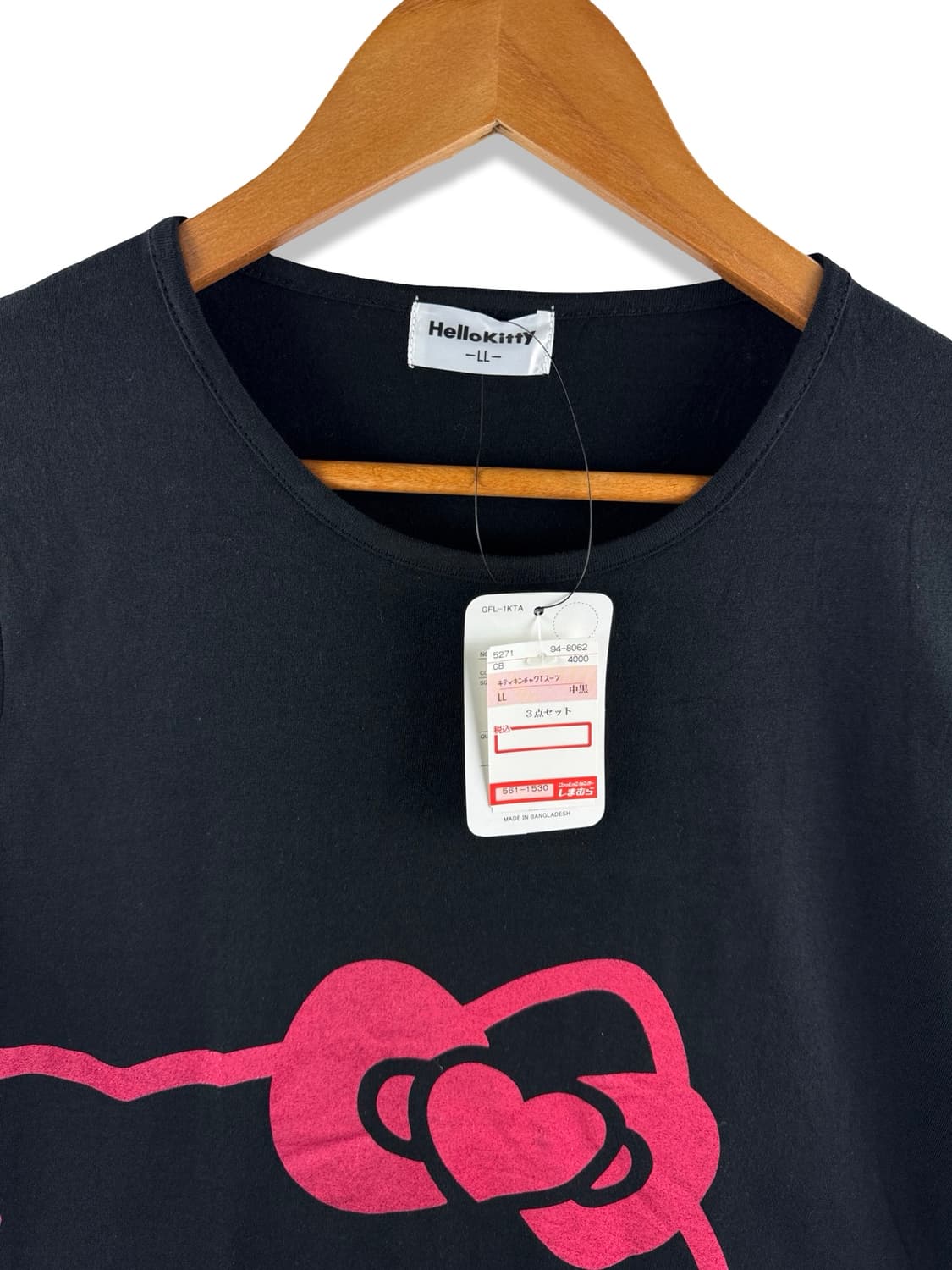 헬로키티 블랙핑크 반팔티셔츠3022 상품이미지3