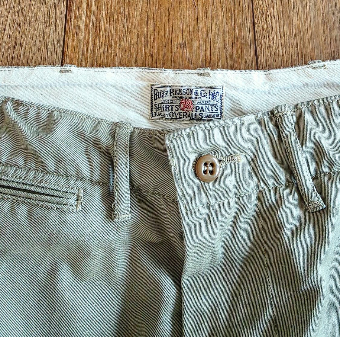 (새상품) 버즈릭슨 오리지널 스펙 치노 카키 32 상품이미지4