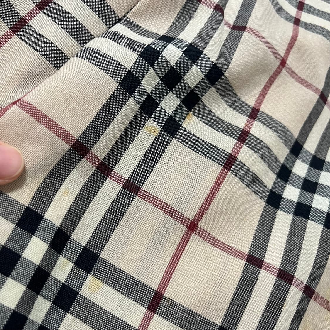 버버리 체크 랩 스커트 uk8 상품이미지7