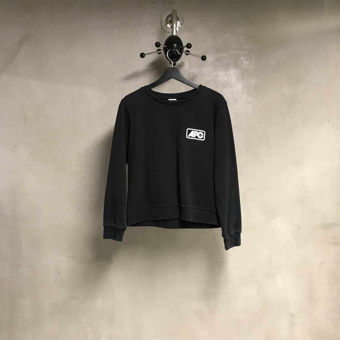 APC 아페쎄 맨투맨 블랙 S(W) 상품이미지1