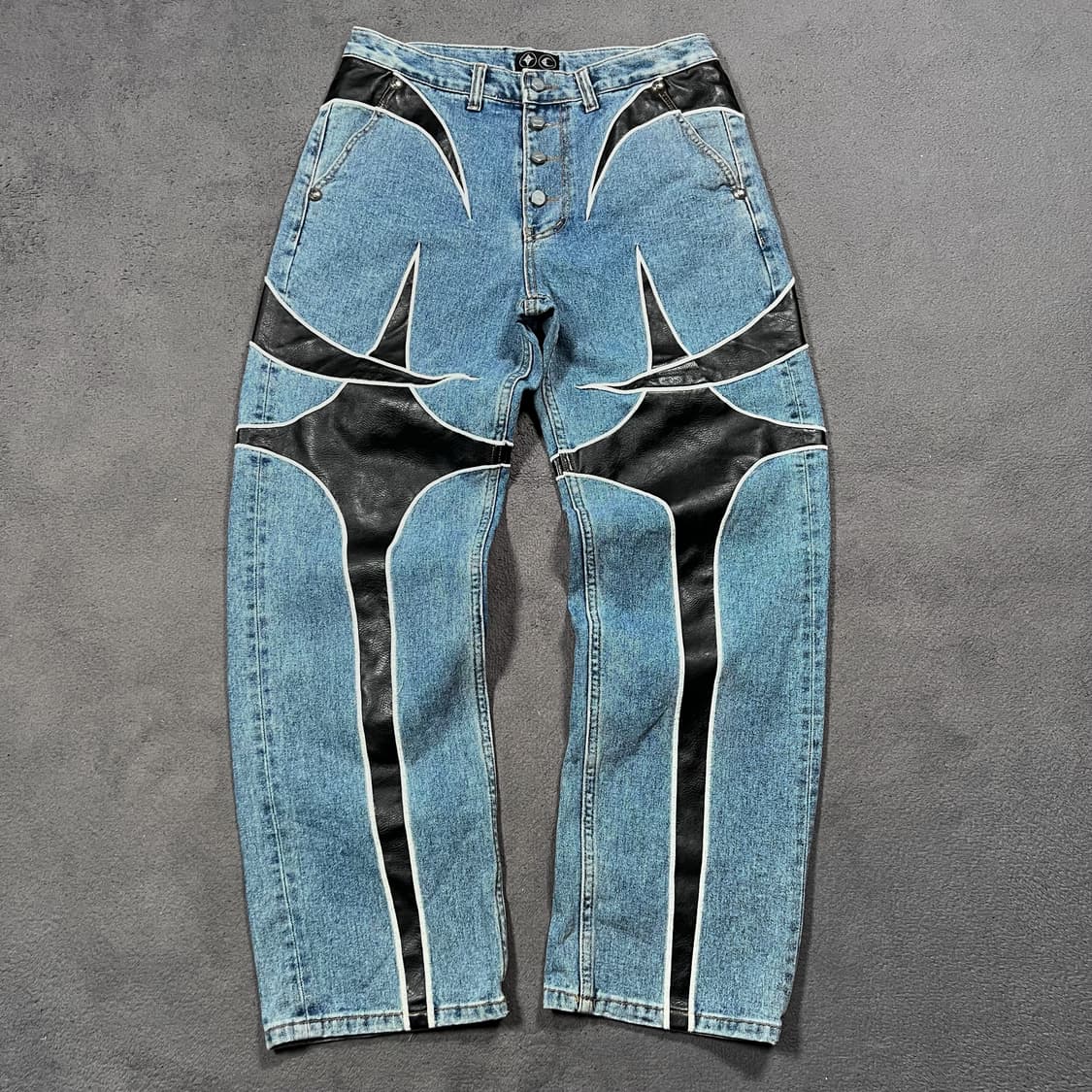 떠그클럽 레더 데님팬츠2 상품이미지1