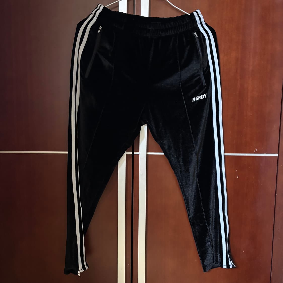 널디 벨벳 블랙 바지 S 상품이미지1