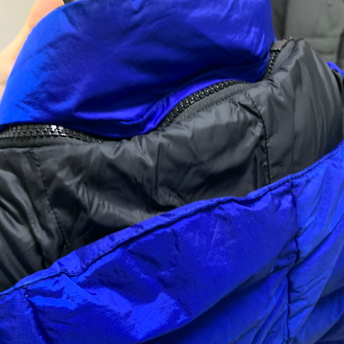 폴로 랄프로렌 빅로고 빈티지 블루 숏패딩 점퍼 XS 상품이미지7