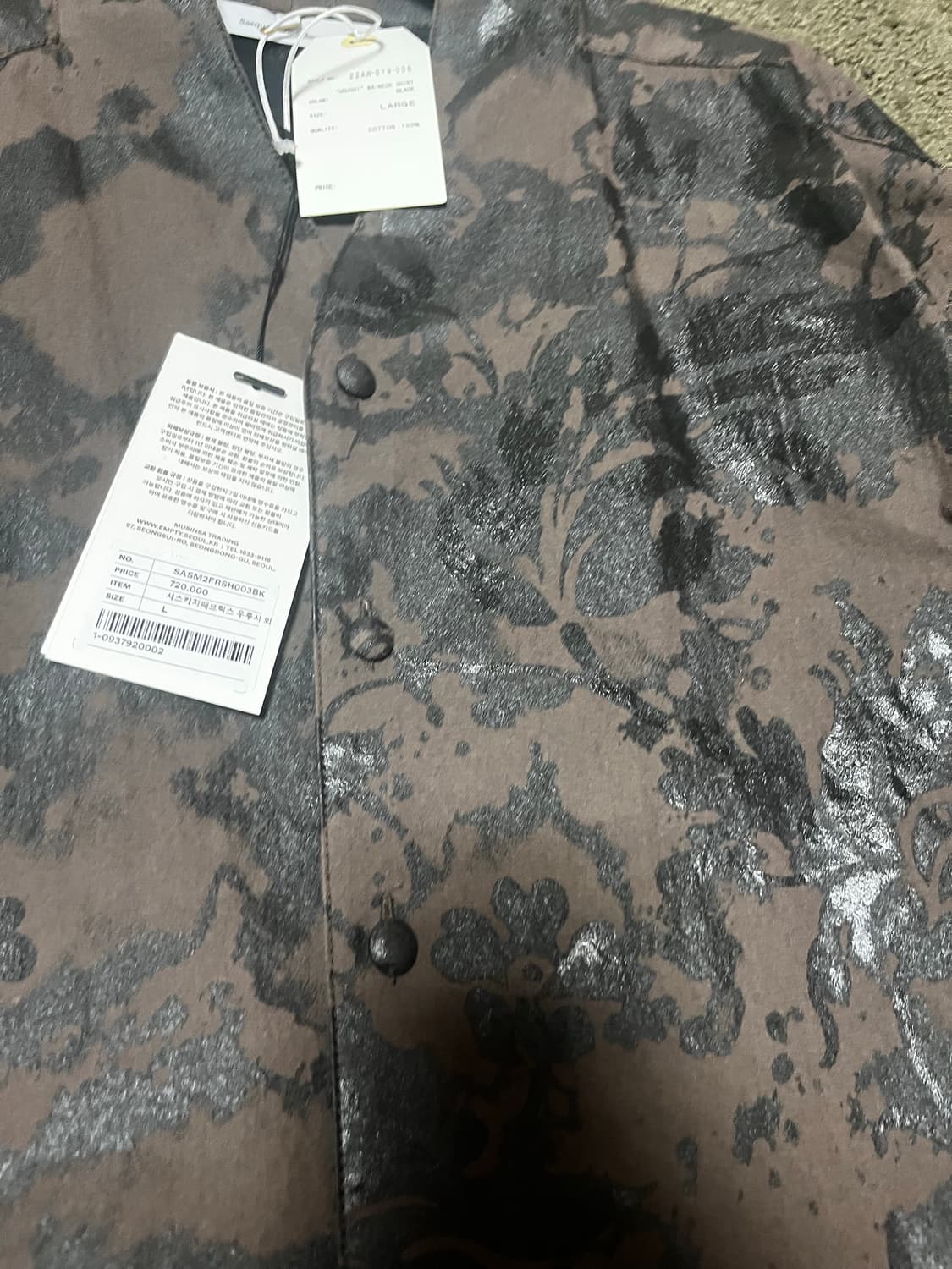 L) 사스콰치 패브릭스 우루시 와넥 셔츠 상품이미지4