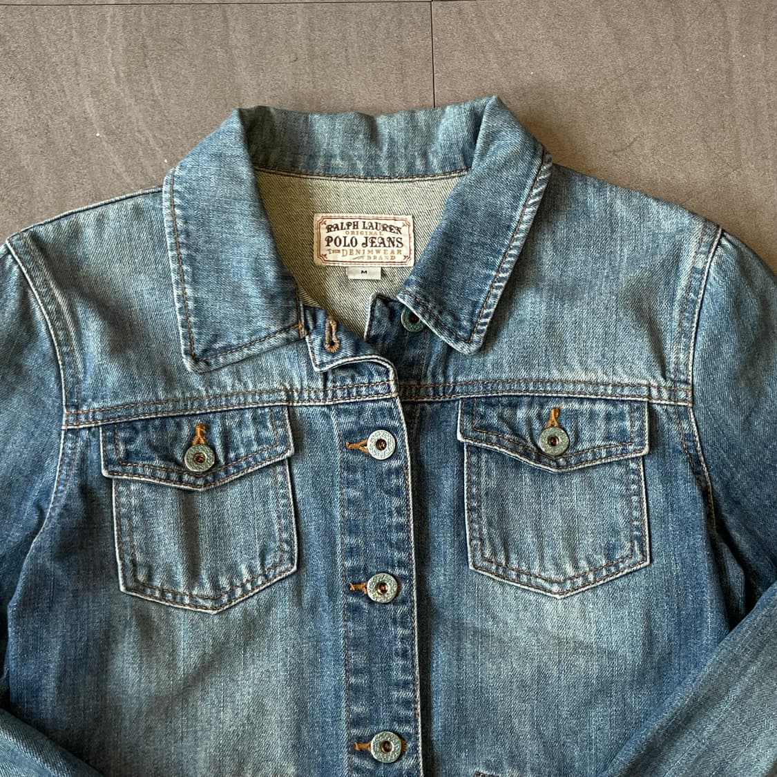 폴로 국내 두산 정품 여성 여자 데님 자켓 상품이미지4