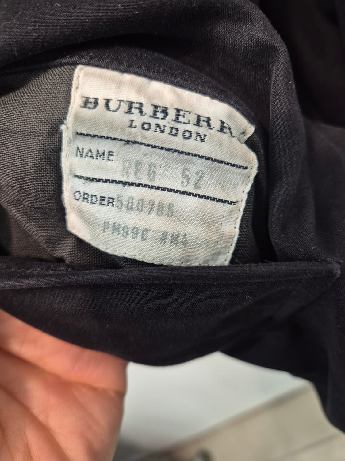 버버리 런던 남성 자켓 검정52 
 상품이미지3