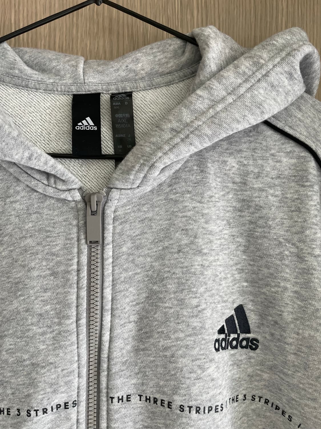 아디다스 그레이 후드집업 상품이미지2