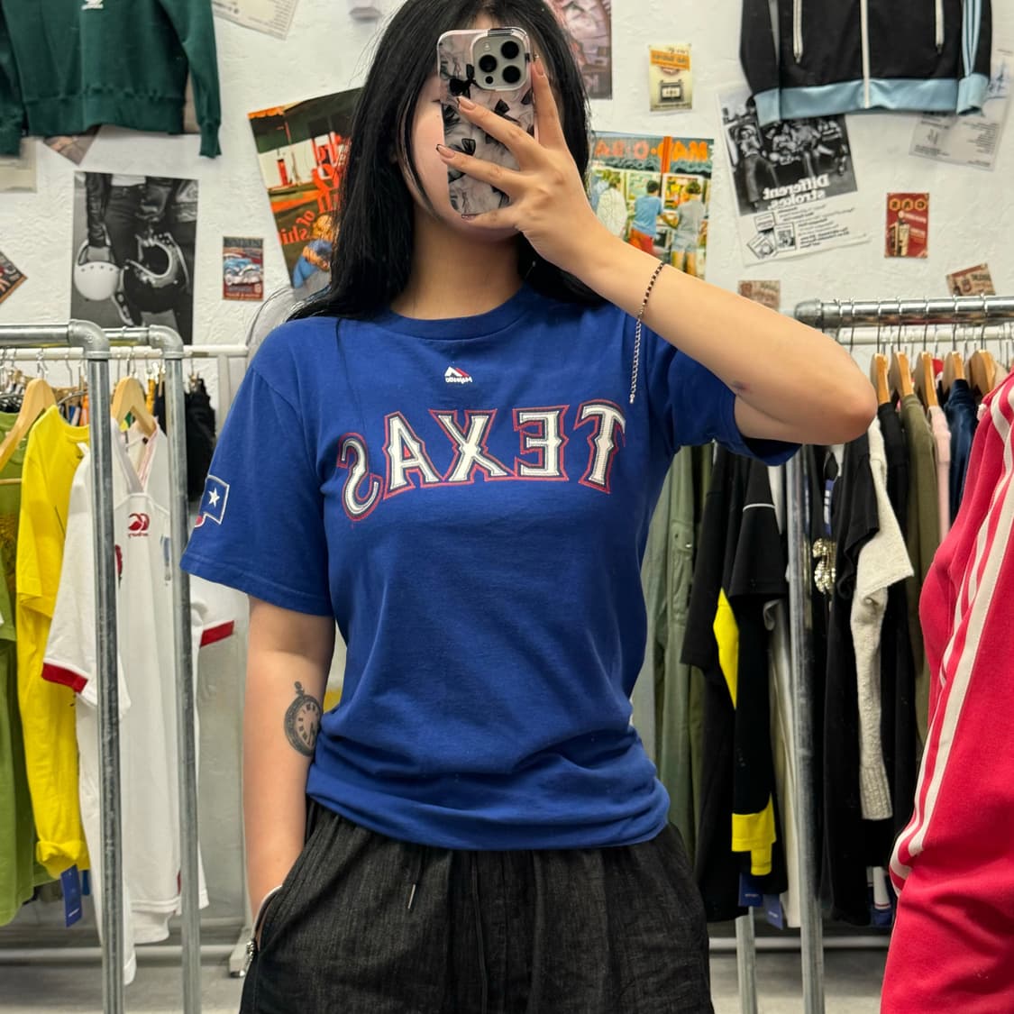 마제스틱 텍사스 추신수 마킹 반팔티 M 상품이미지1