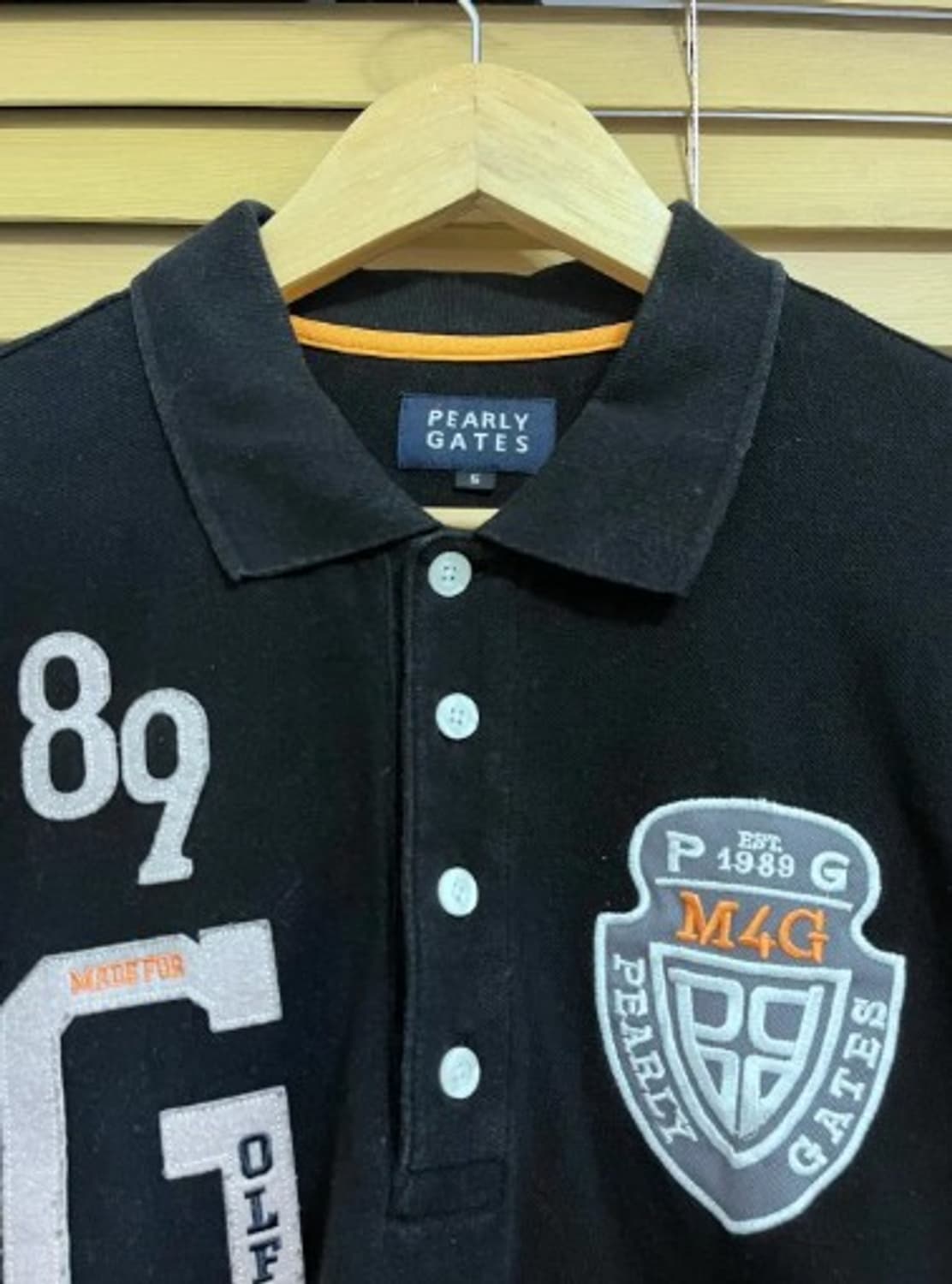 파리게이츠 남성 패치블랙PK반팔티셔츠 5사이즈 상품이미지1