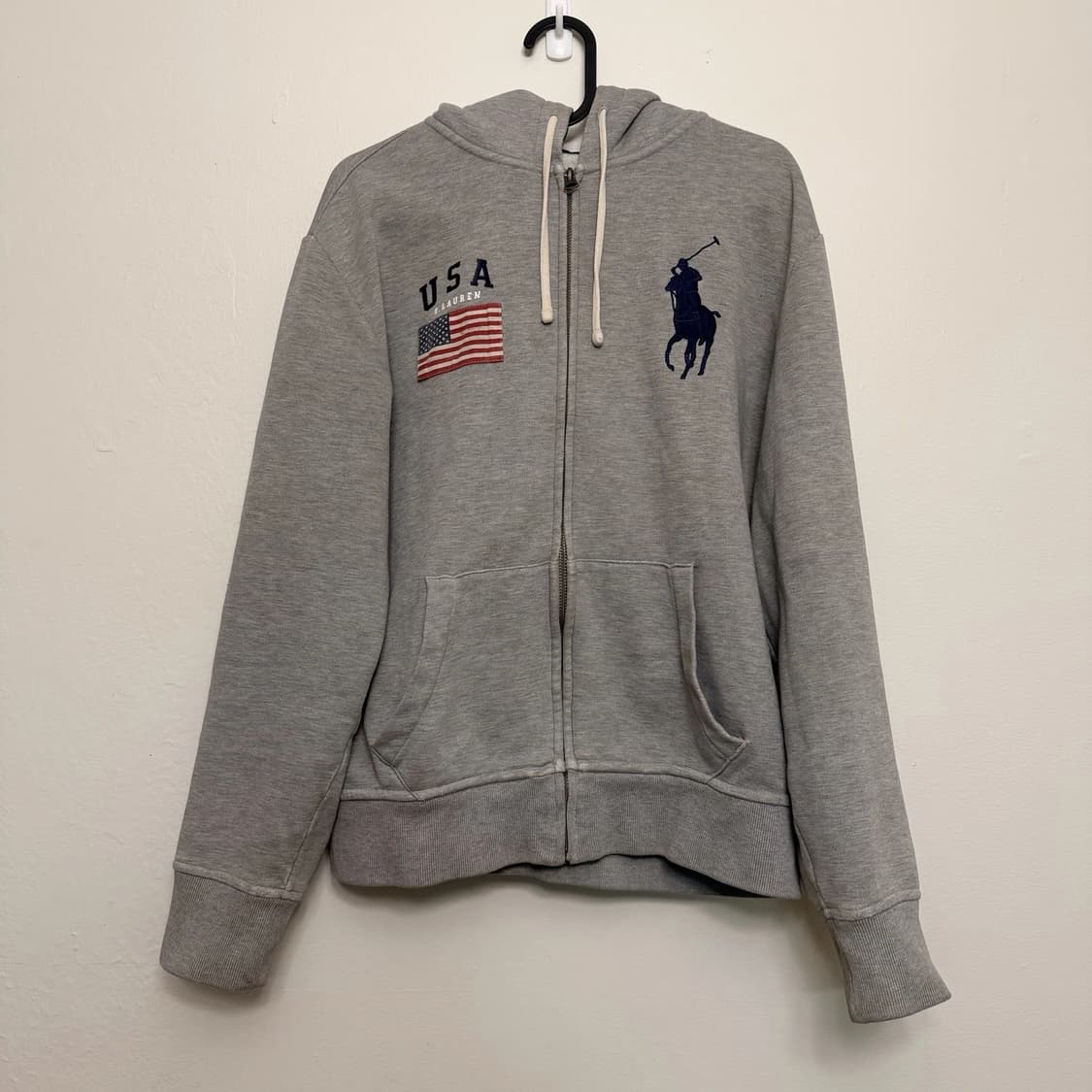  폴로 랄프로렌 빅포니 성조기 후드 집업 상품이미지1