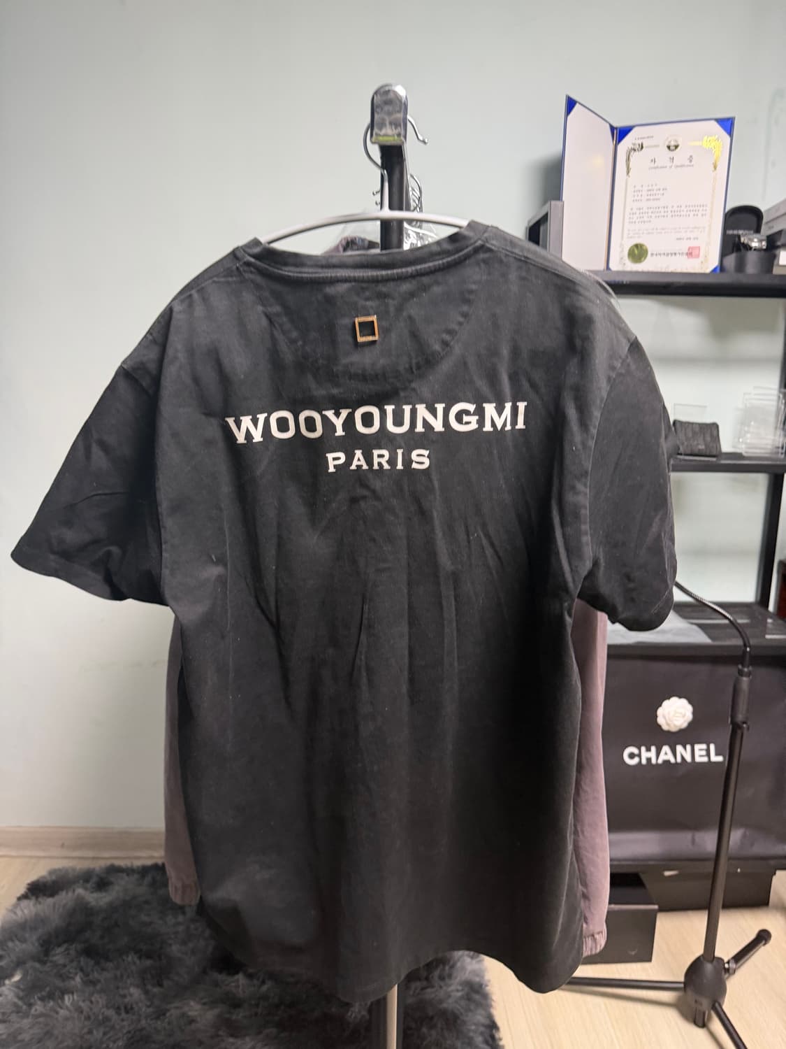 우영미백로고반팔 상품이미지2