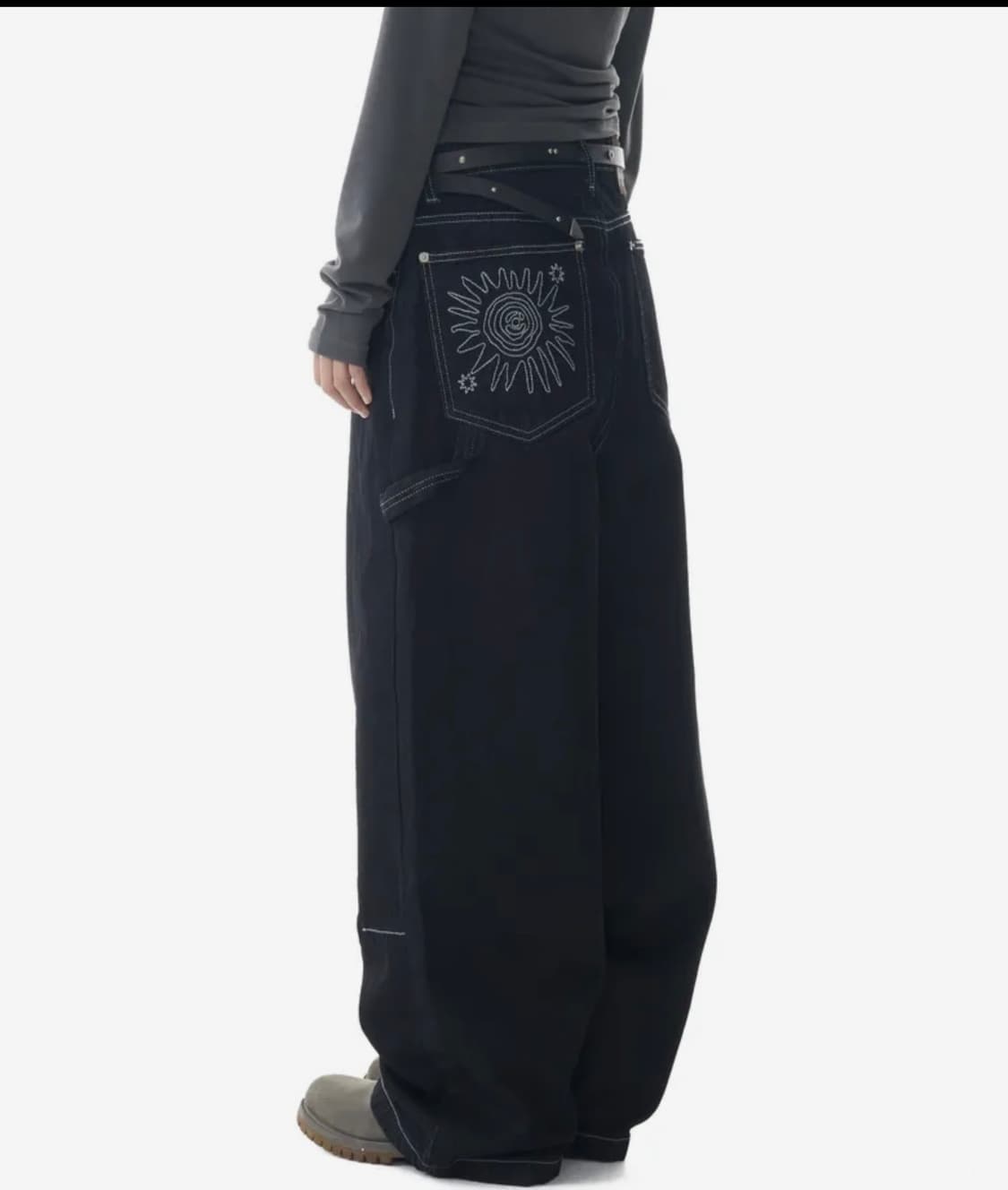 아캄 Needlework Carpenter Denim Pants 상품이미지1