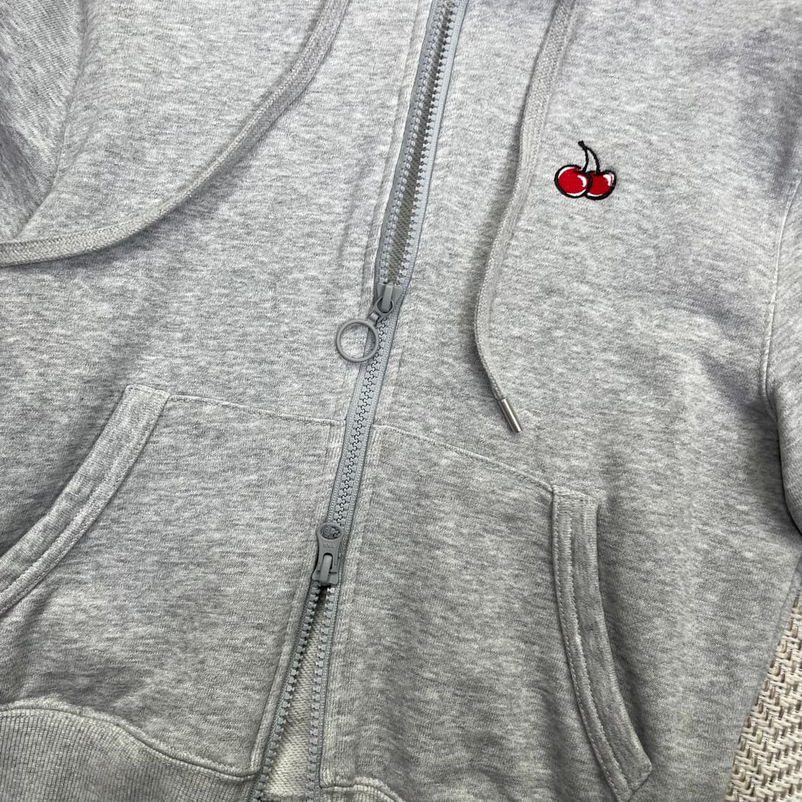 키르시 체리 후드집업 그레이 1사이즈 상품이미지3