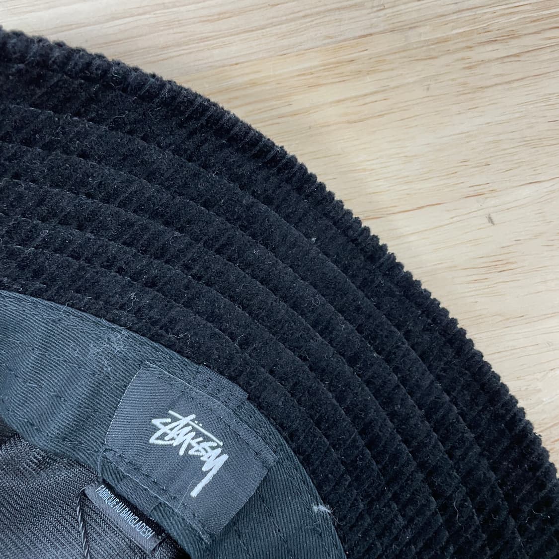 스투시 코듀로이 블랙 버킷햇 S/M 상품이미지4