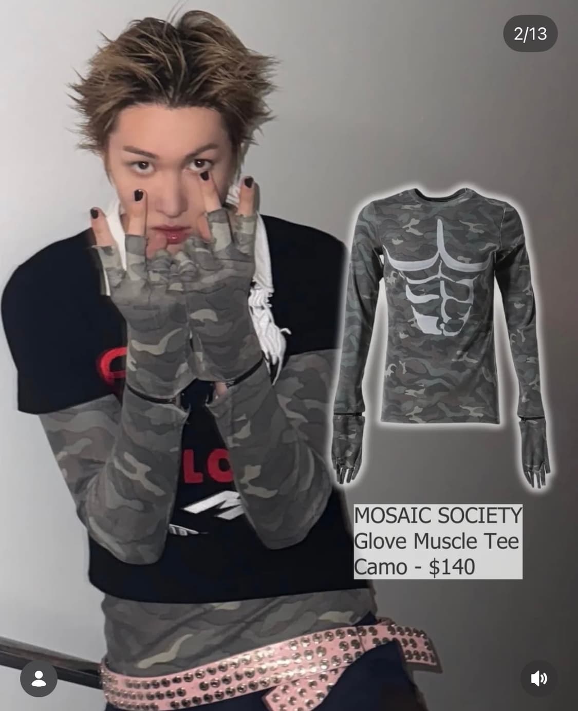 mosaicsociety glove muscle tee 상품이미지3
