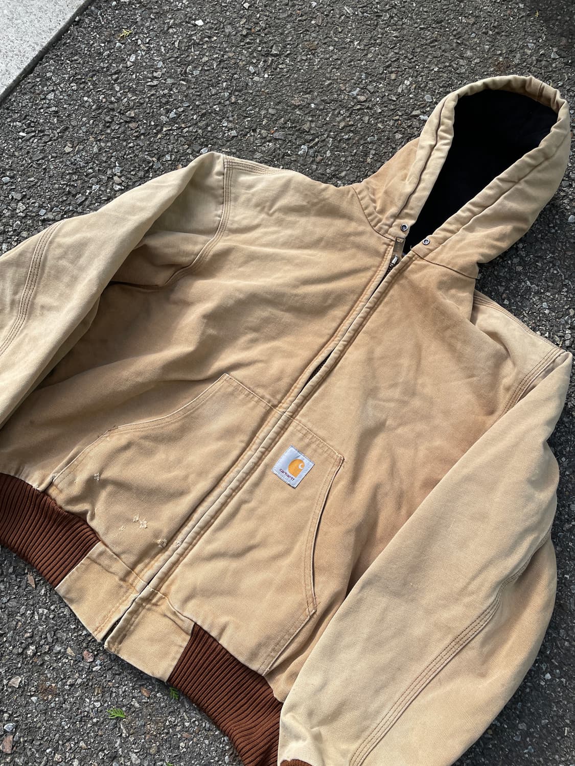 90s 칼하트 j04 엑티브 자켓 브라운 XL 105 상품이미지5