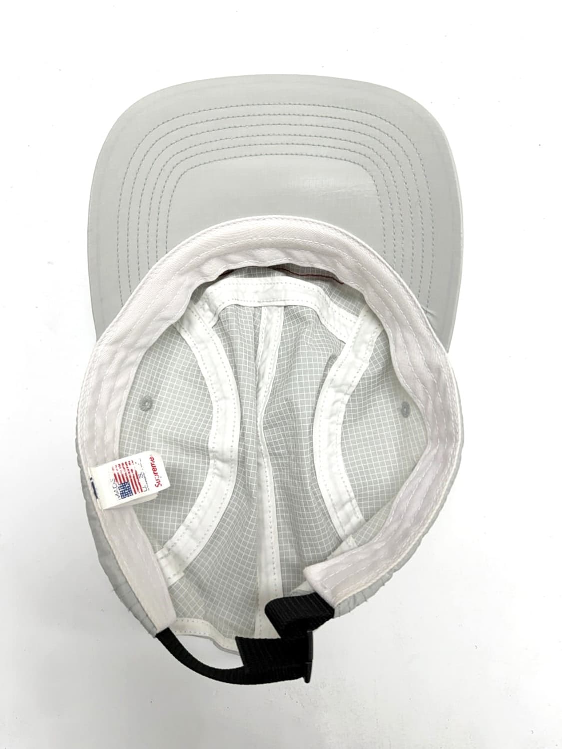 Supreme 글로스 립스탑 캠프캡 라이트그레이 -23fw 상품이미지6