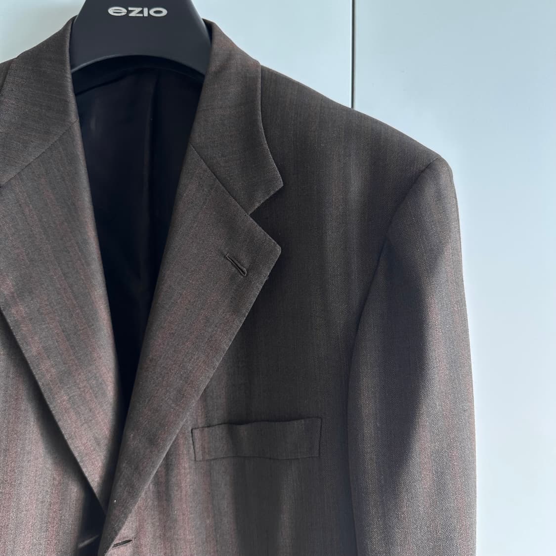 브리오니 브라운 헤링본 블레이져 상품이미지4