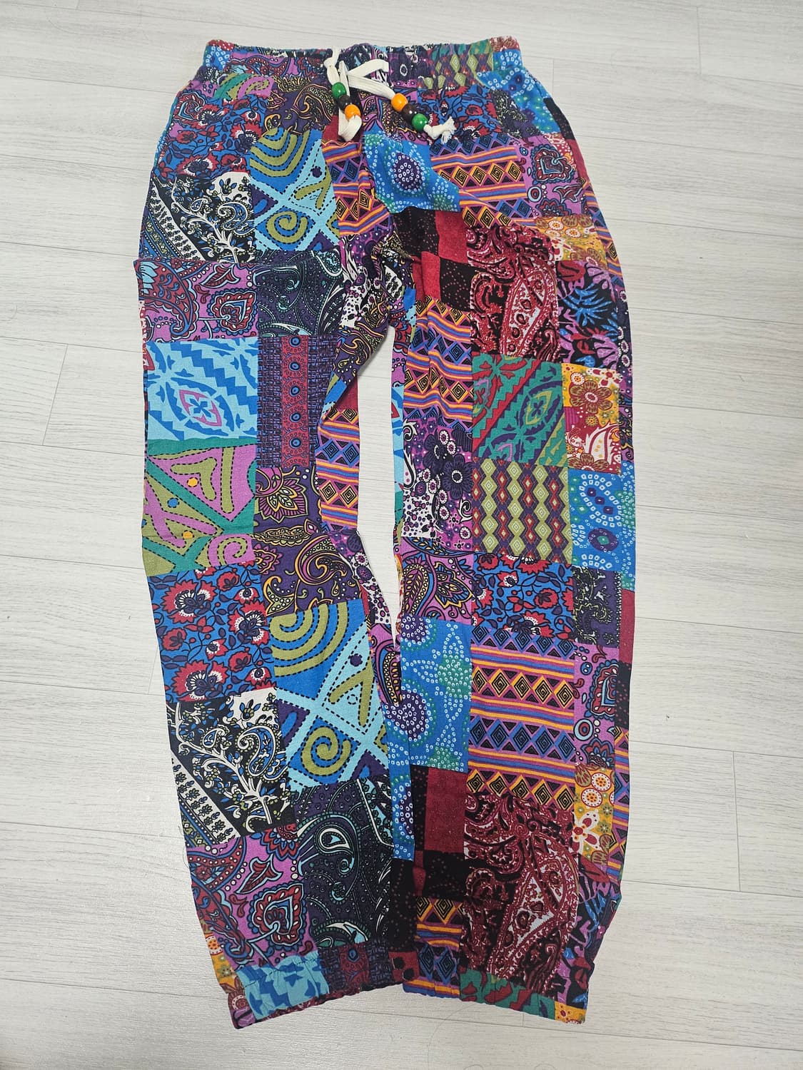 패치패턴 린네 밴딩 팬츠 상품이미지1