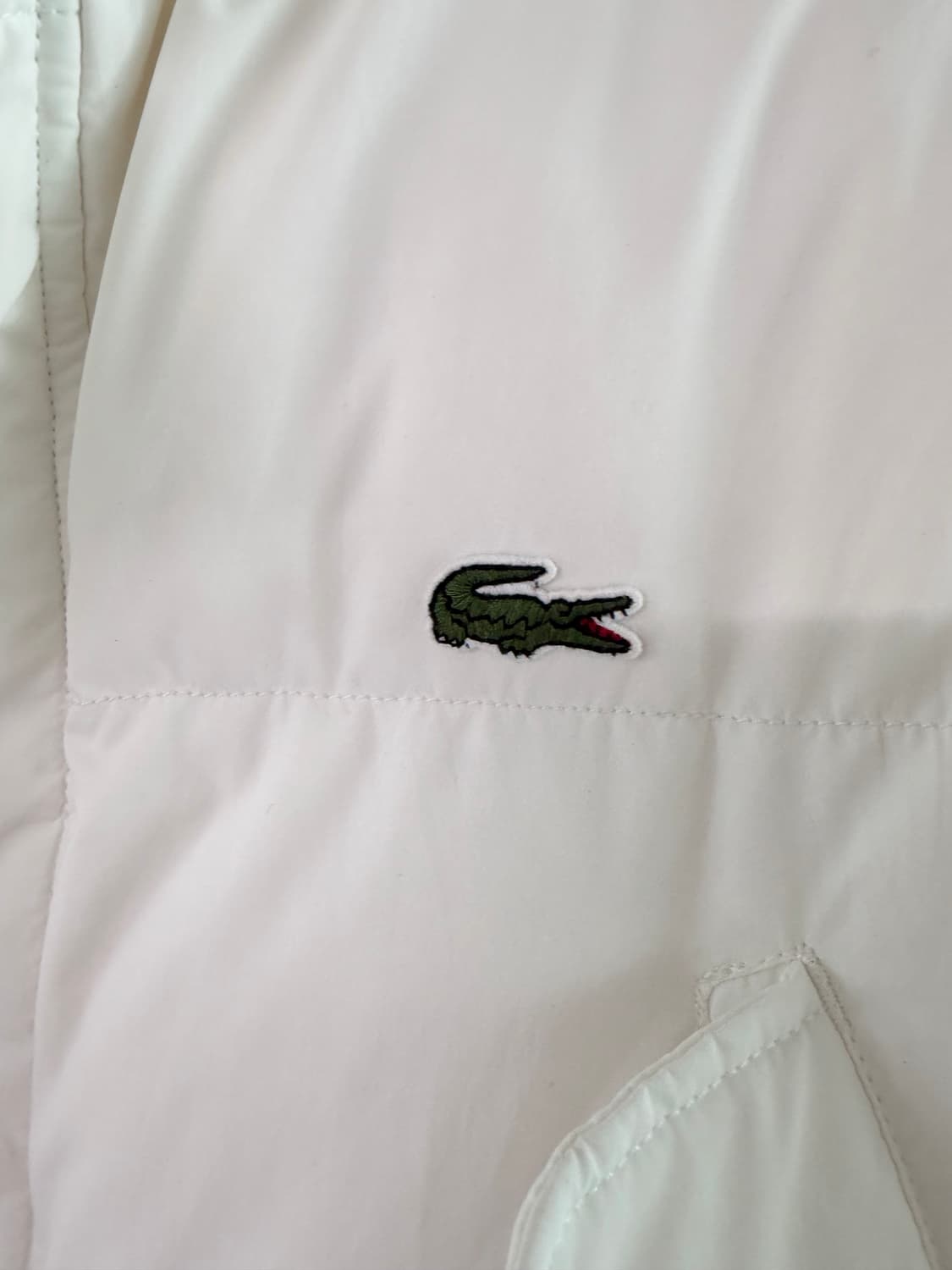 라코스테 패딩 화이트 M 상품이미지5