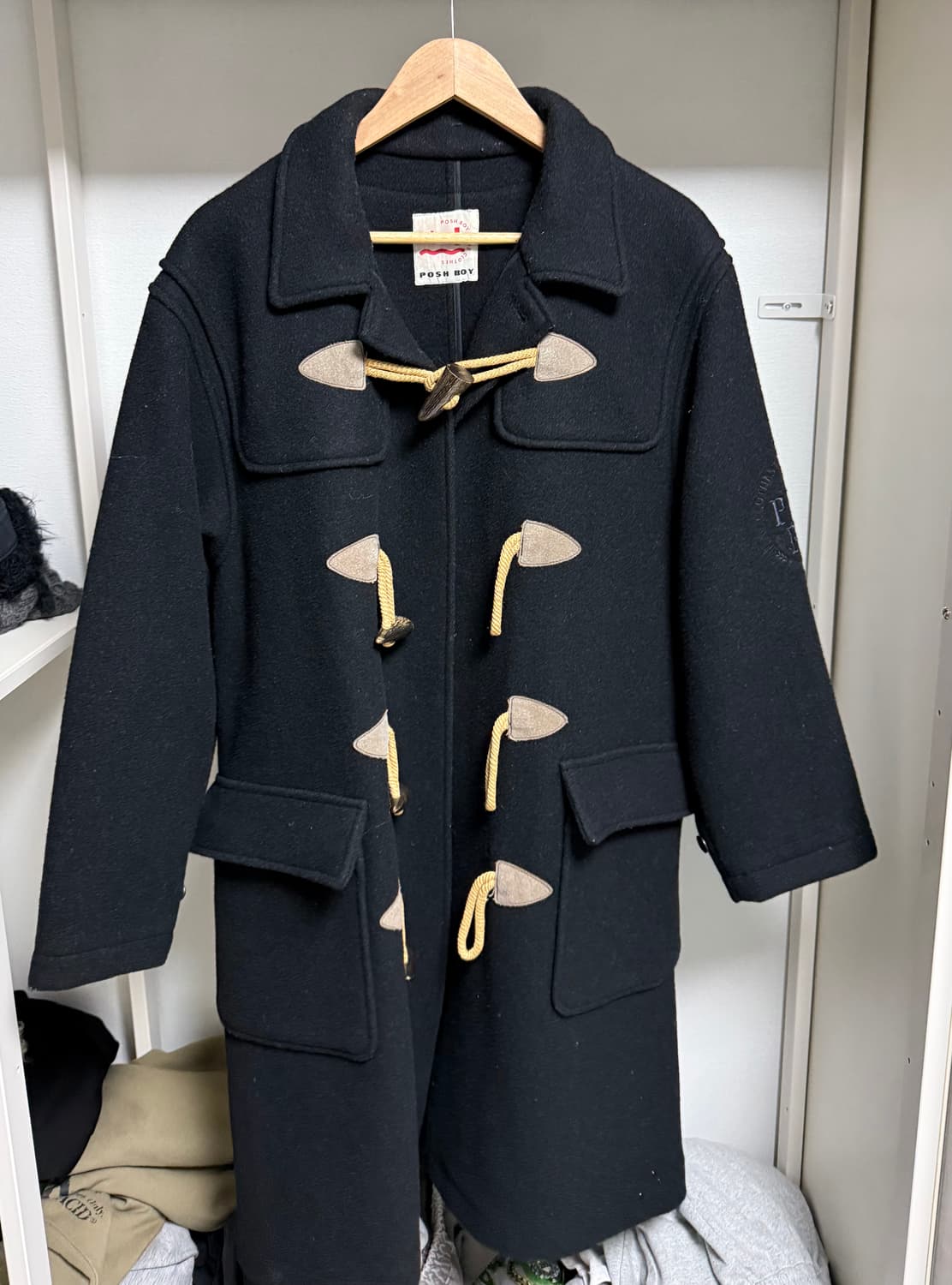 POSH BOY빈티지 블랙 떡볶이 코트 상품이미지1