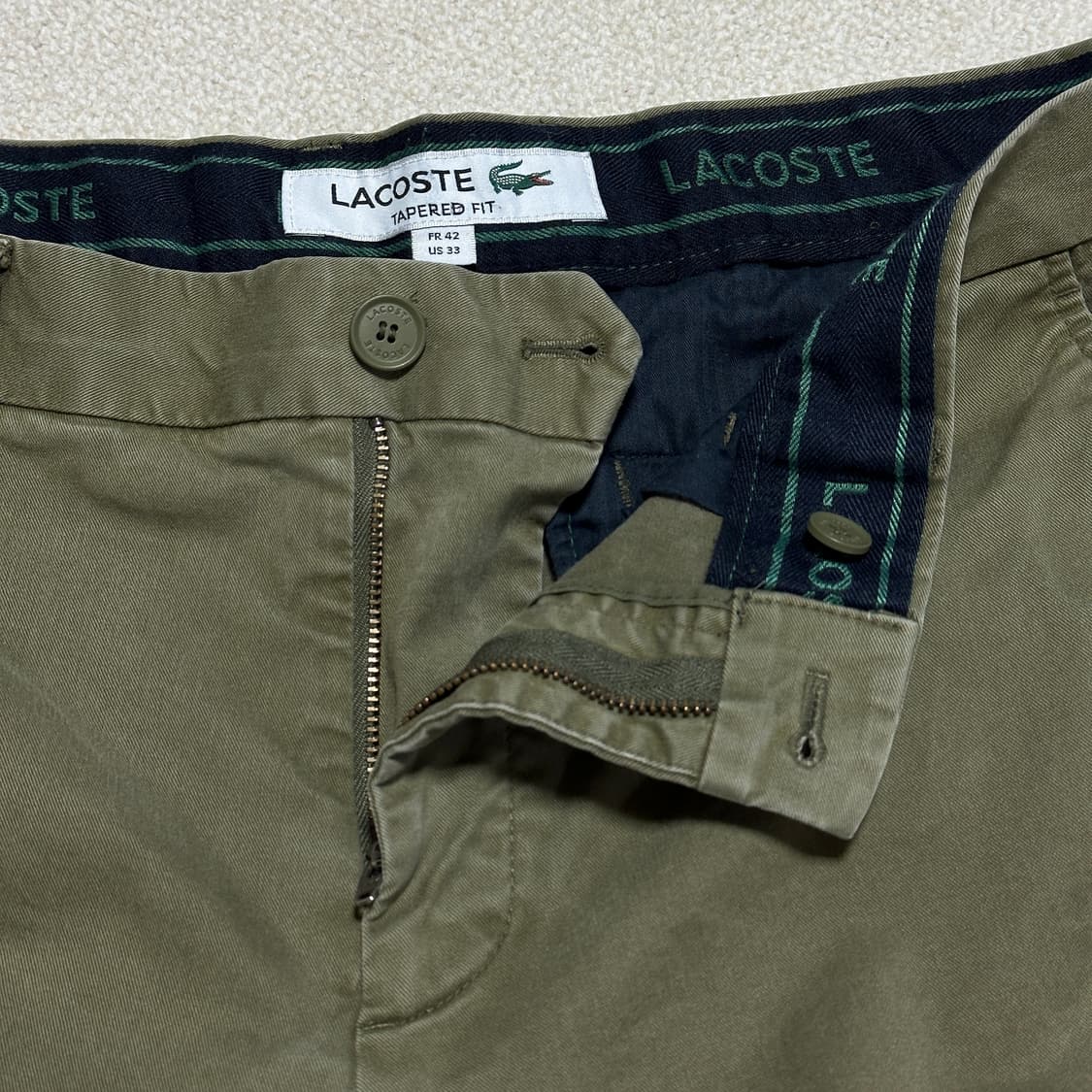 라코스테 테이퍼드 핏 치노 팬츠 상품이미지6