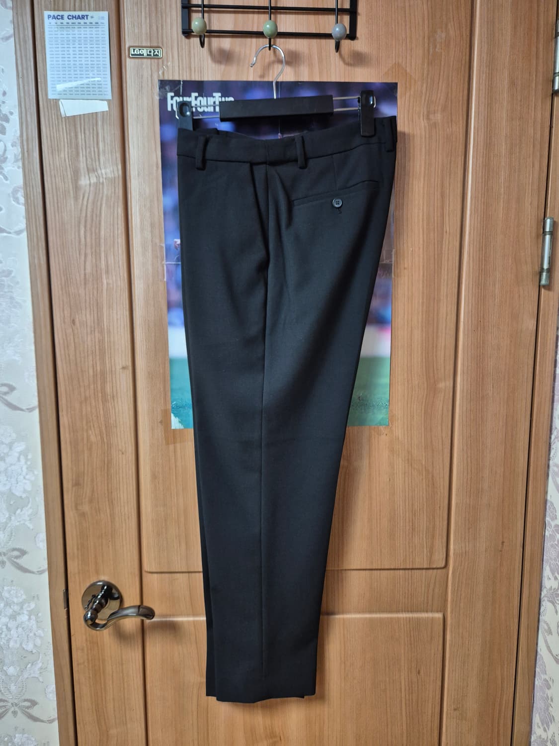 지오다노 테이퍼드 슬랙스 블랙 33 상품이미지1