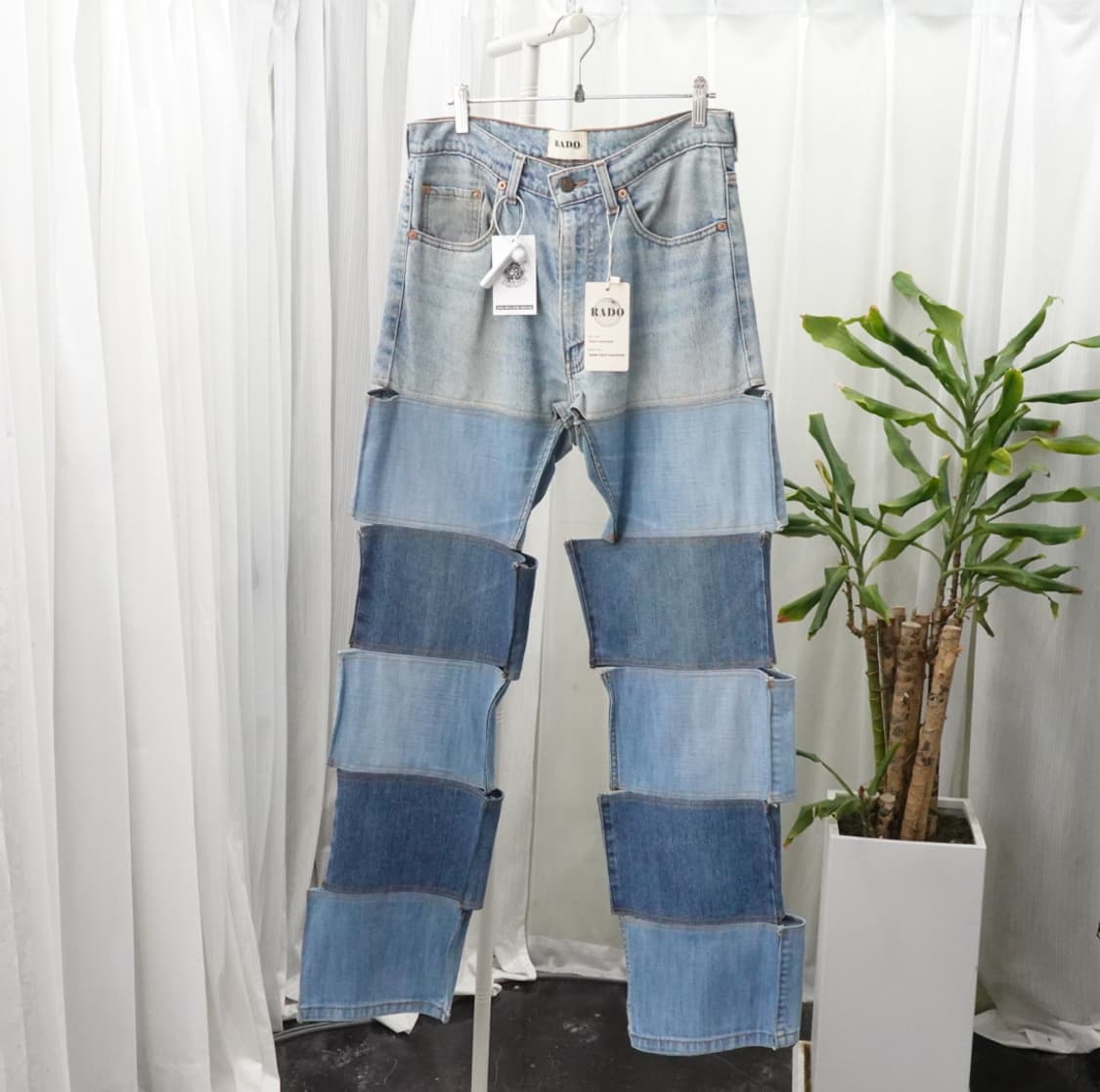 리바이스 멀티톤 블록 패치워크 데님 팬츠 2075 상품이미지1