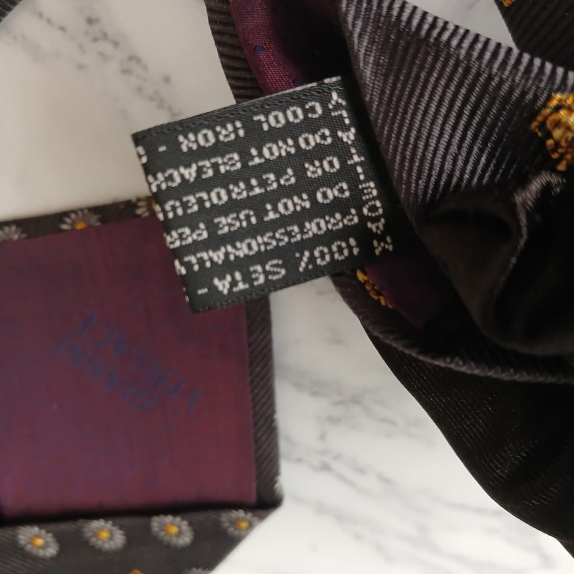 지아니 베르사체 메두사 패턴 넥타이 9.6cm B등급 E869 상품이미지4