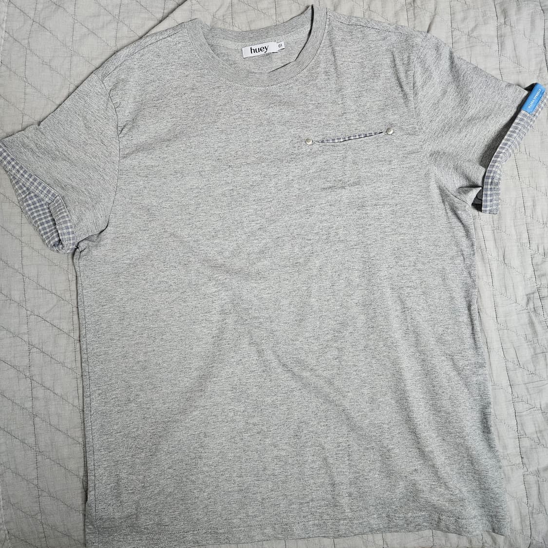 휴이 체크 반팔 01 상품이미지1