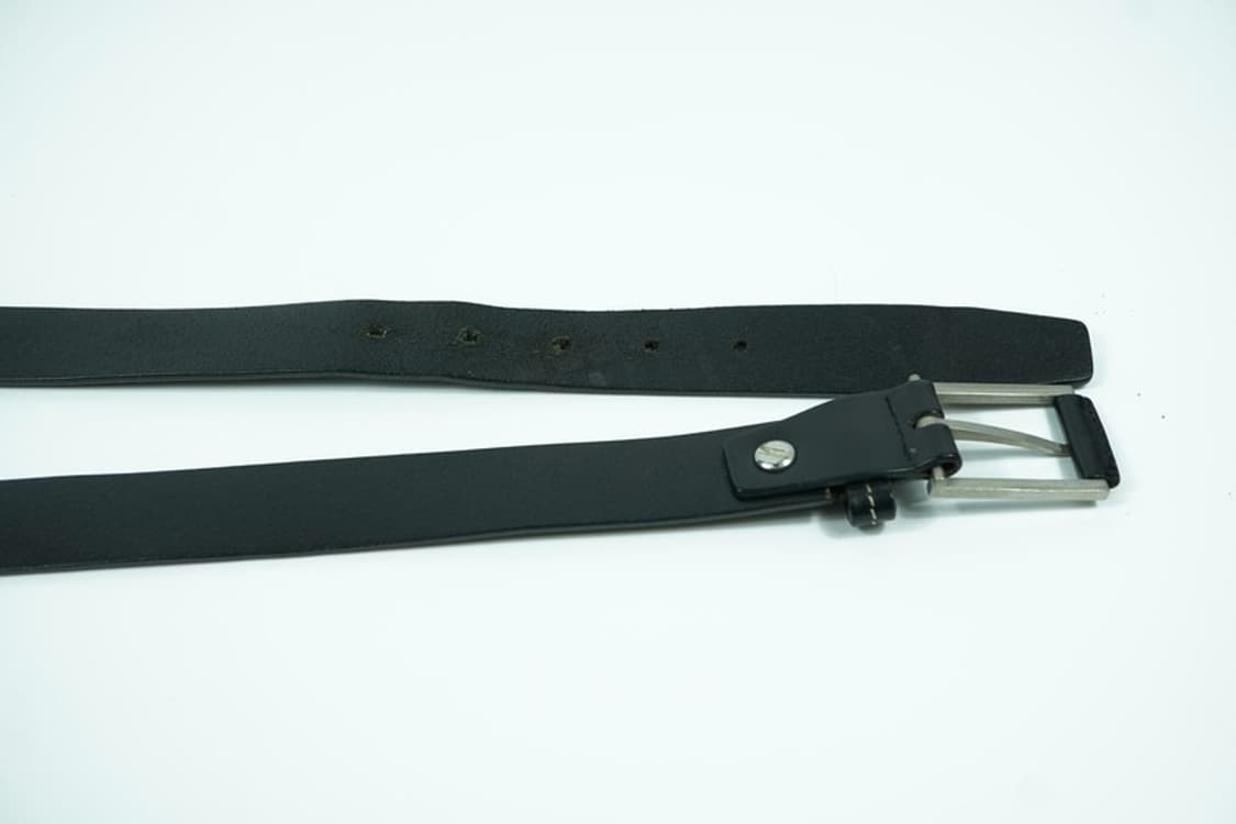 코모도스퀘어 클래식 실버 버클 리얼 레더 벨트 상품이미지6