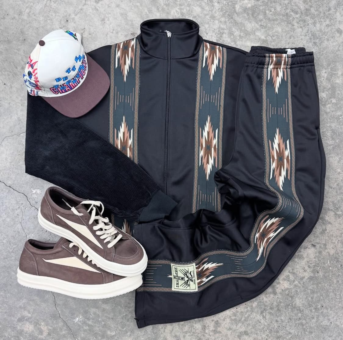 캐피탈 스무스 저지 코치 제피르 트랙 자켓 블랙  상품이미지2