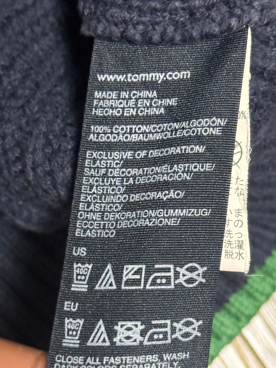 [XL] 타미힐피거 네이비 숄카라 헤비 가디건 상품이미지5