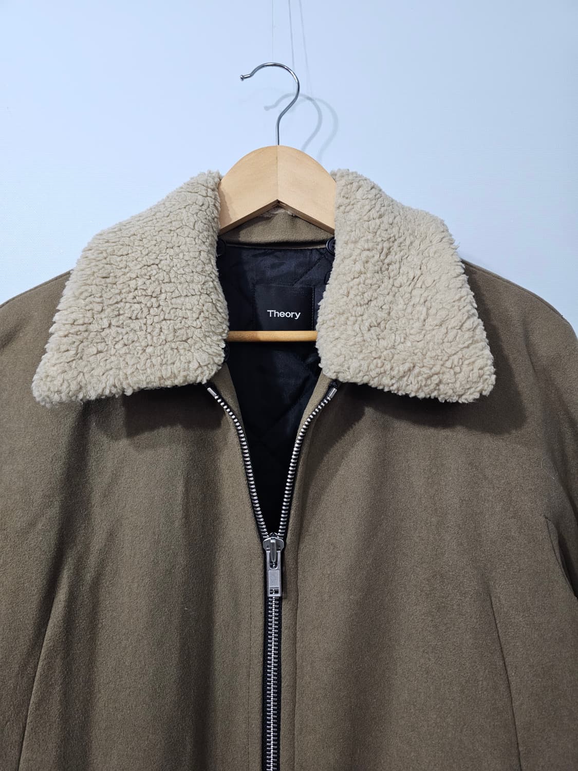 띠어리 THEORY 캐시미어 혼방 봄버 패딩 자켓 95 상품이미지6