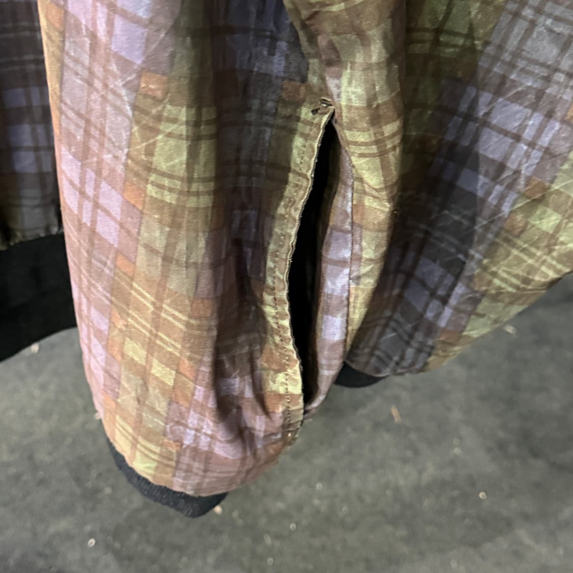 [XL] 90s 나이키 올드스쿨 체크 웜업 바람막이 상품이미지4