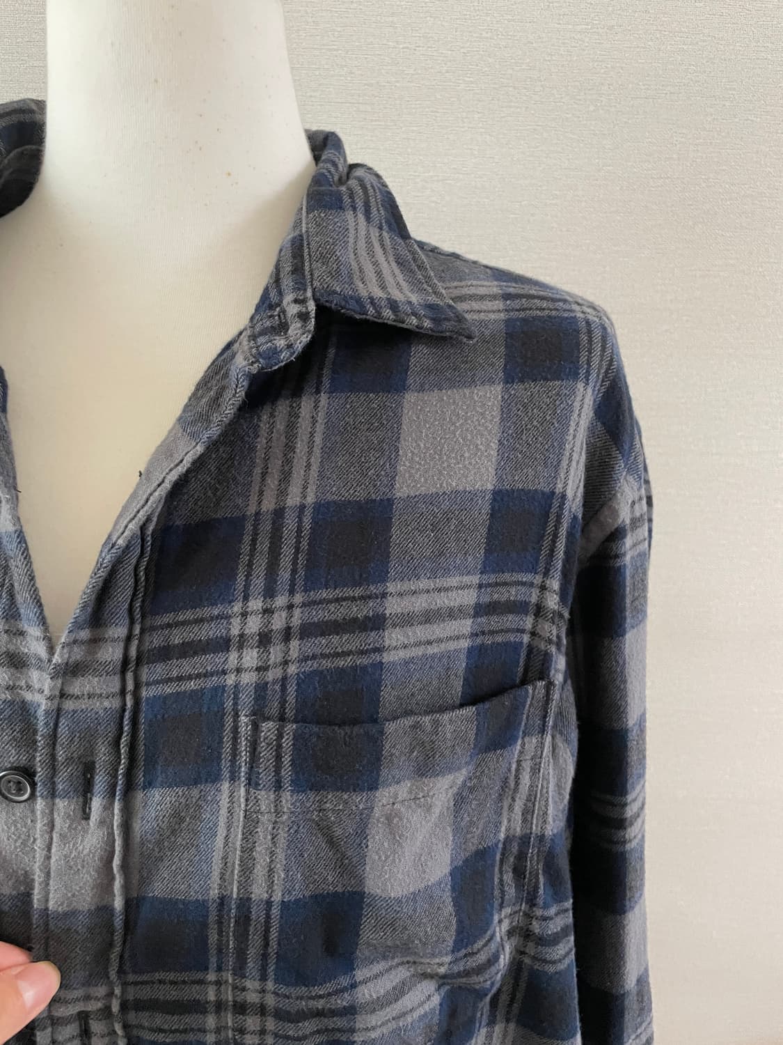 유니클로 체크셔츠 XL 상품이미지2