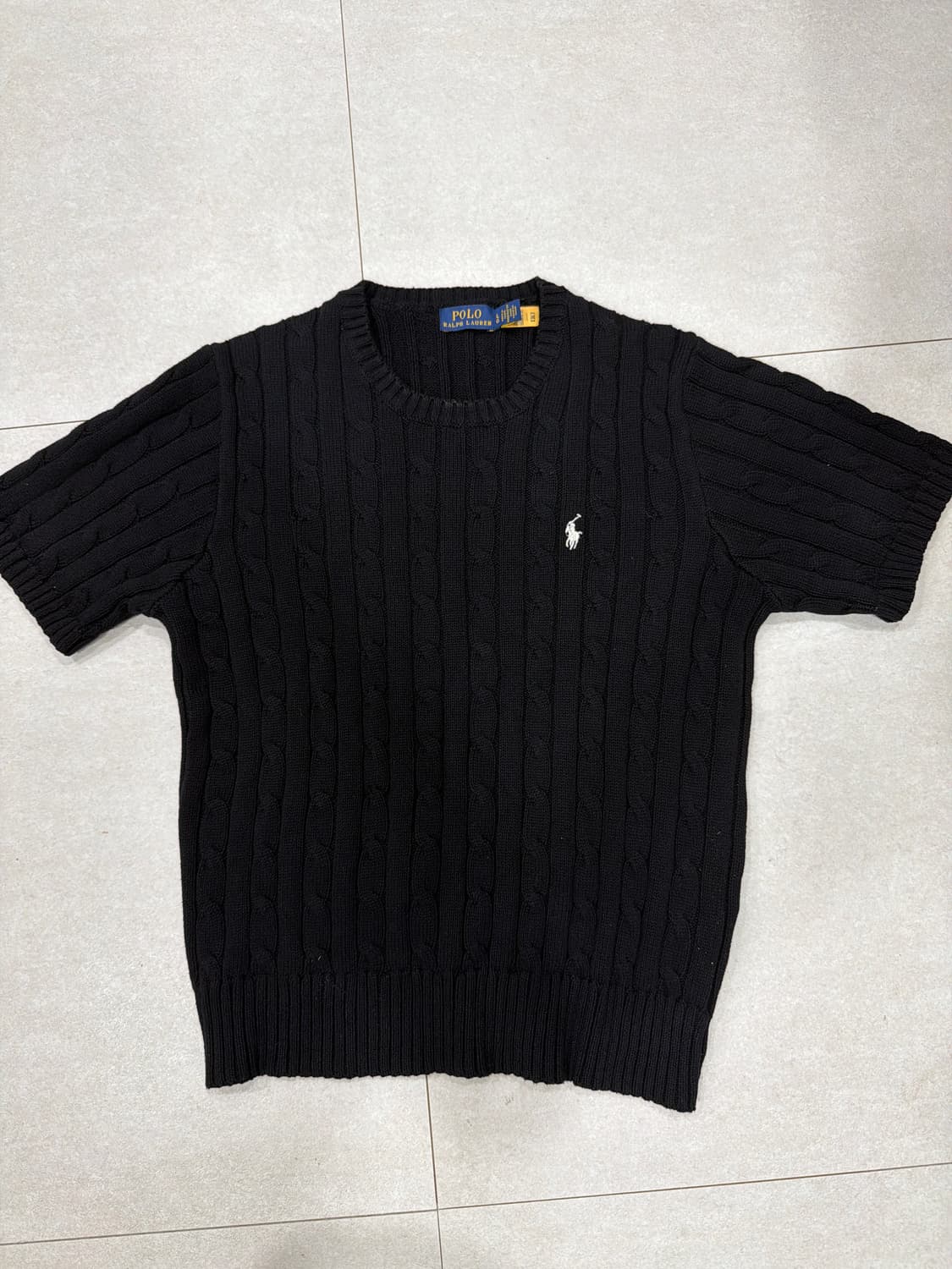 폴로 랄프로렌 꽈배기 반팔니트 상품이미지1