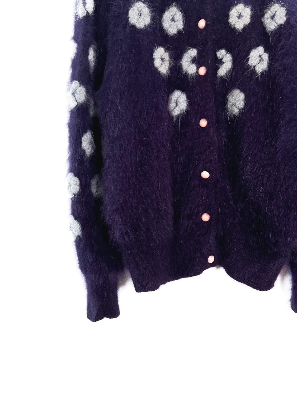  빈티지 플라워 울 가디건 상품이미지4