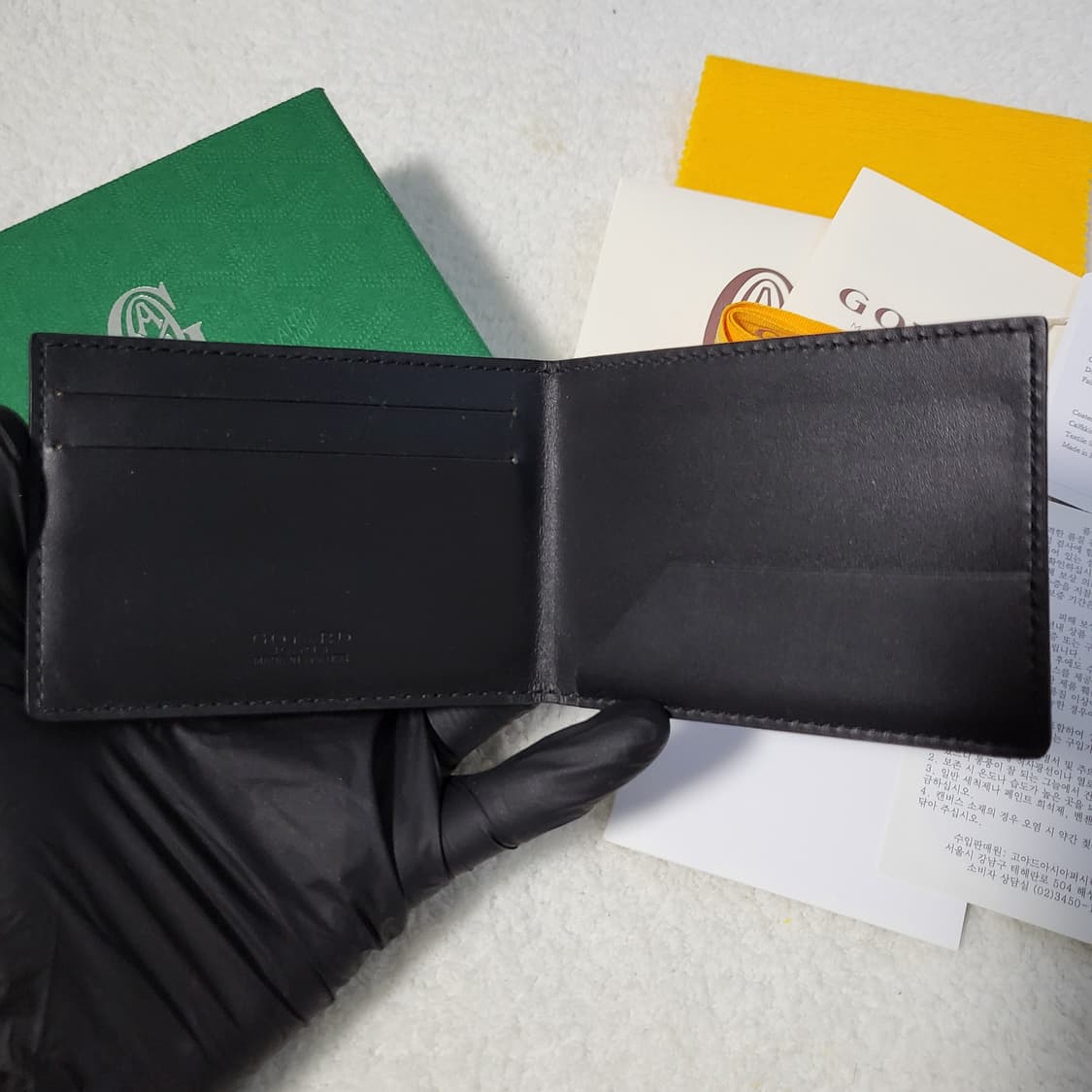 [풀구성] 고야드 인서트 빅투아르 카드지갑 블랙 상품이미지4