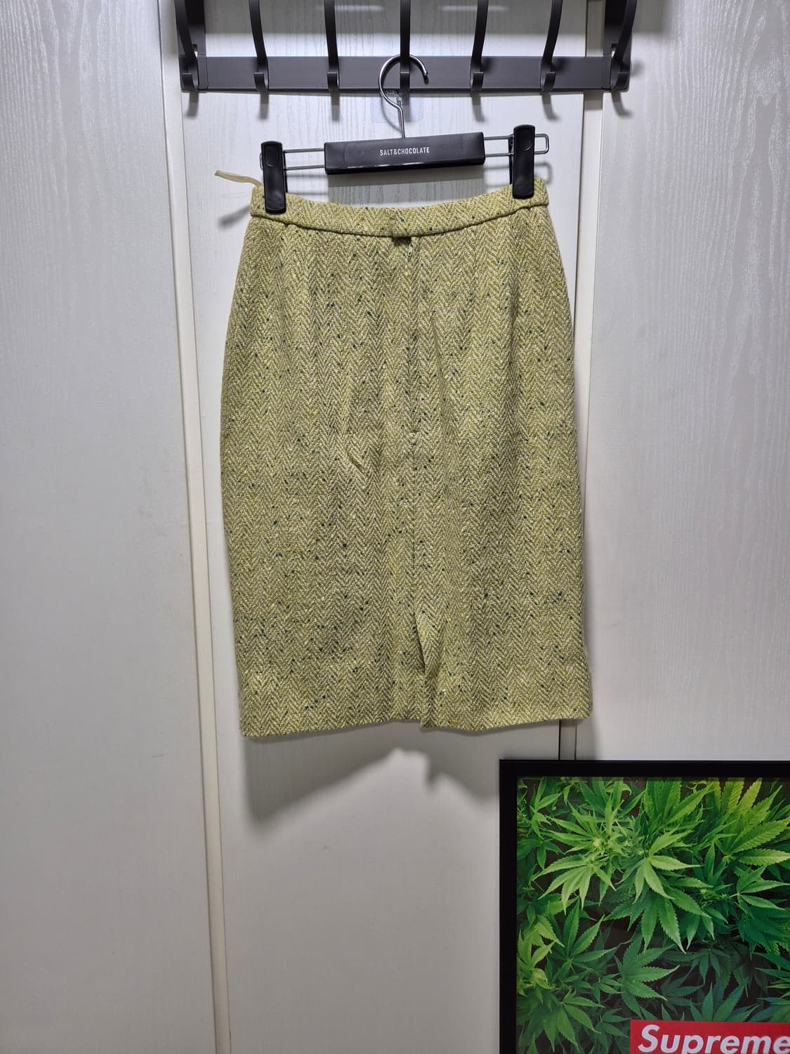 (세일)JPN빈티지.madore 트위드 셋트 올리브 상품이미지8