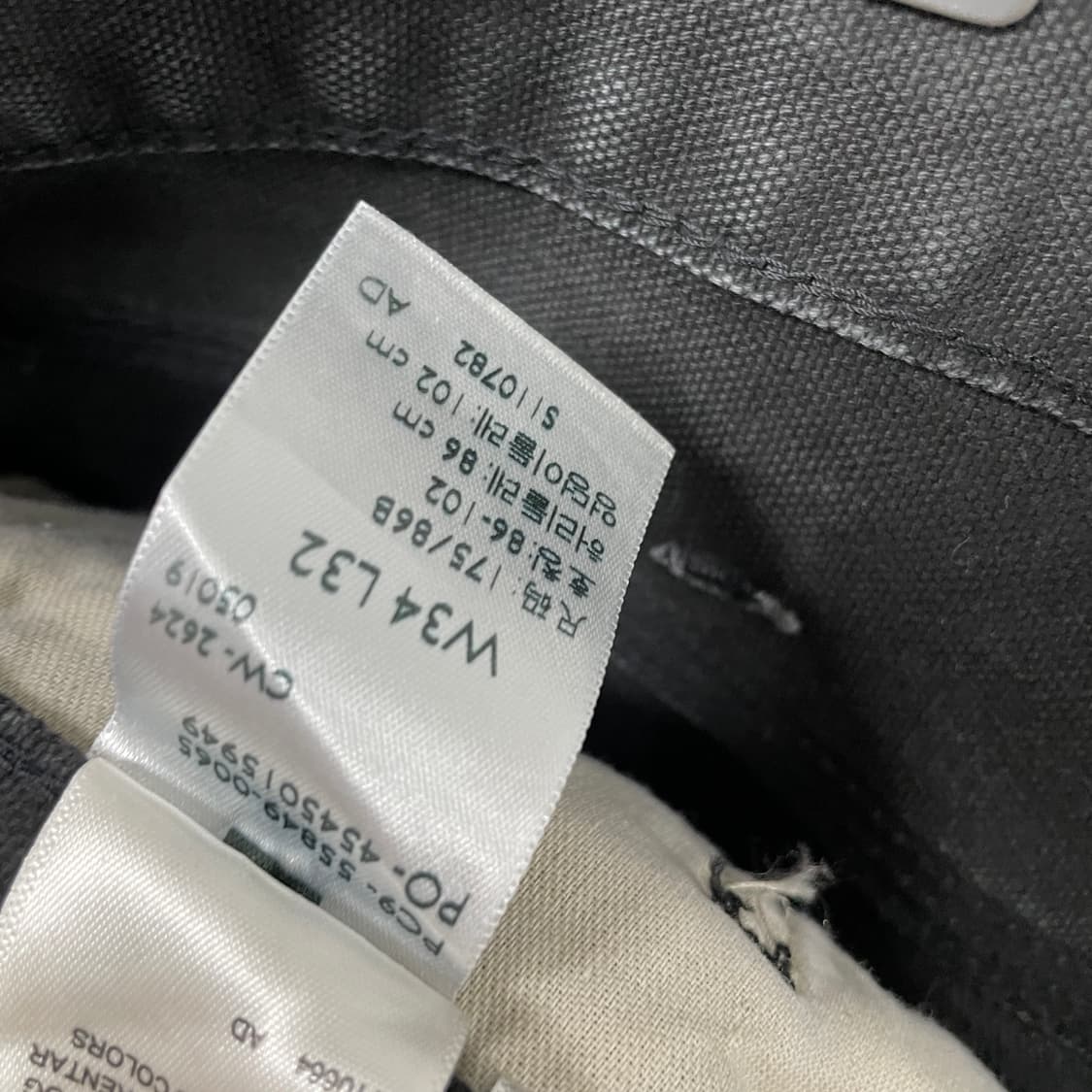 리바이스 워크 팬츠 블랙 W34 L32 상품이미지6