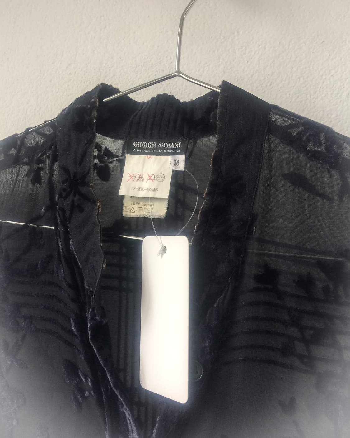 Giorgio Armani pattern see through shirt 상품이미지5